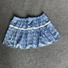 Prince テニススカート L 青系チェック