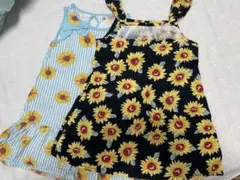ひまわりワンピース　2枚　130サイズ