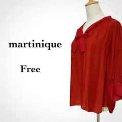 martinique マルティニークリボン 春 ボウタイブラウス レディース F