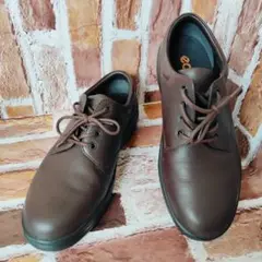 【美品】 ECCO （41）レースアップ　スニーカー　コンフォート　ブラウン