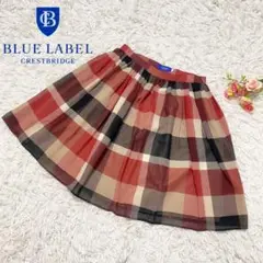 BLUE LABEL CRESTBRIDGE チェック フレア スカート