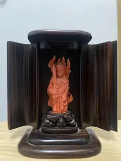 【交渉可能】不動明王 不動様 彫刻 珊瑚 サンゴ 彫刻 仏像 2025年最新】珊瑚 不動明王の人気アイテム - メルカリ