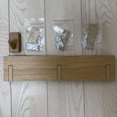 無印良品　壁に付けられる家具　3連ハンガー+フック