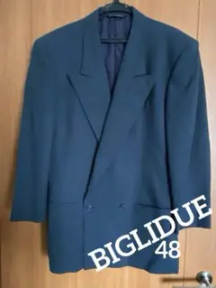 BIGLIDUE90’sネイビー ダブルブレストジャケット&パンツ