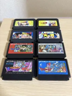 ファミコンソフト まとめ売り / ドラクエ4本セット、DBZ4本セット