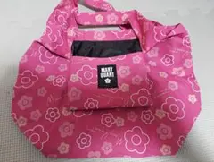 MARY QUANT 花柄エコバッグ ピンク
