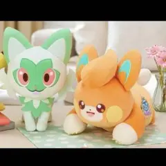 ナムコ限定 ニャオハ、パモ ぬいぐるみ、ポケモン