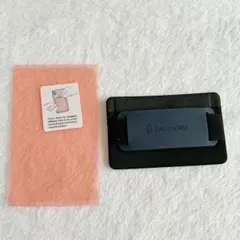 スマホスタンド カード入れ 落下防止 ハンドストラップ ミッドナイトブルー