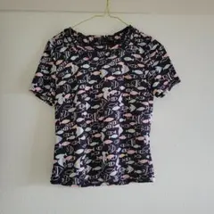 KOJI WATANABE 魚柄 半袖Tシャツ Mサイズ