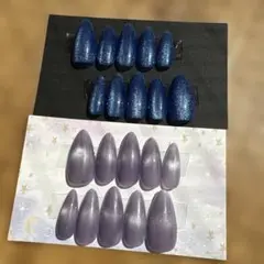 ㊻マグネットジェルネイル アーモンド型ネイルチップセット