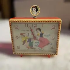 ビンテージ♢1960年代♢ディズニータイム♢白雪姫 置時計♢ジャンク品