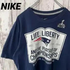 N-285 NIKE アメリカ古着 スウォッシュ アメフトTシャツ 半袖 L