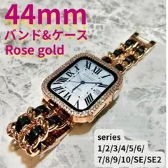 アップルウォッチ　バンド　ケース　ローズ applewatch　44mm