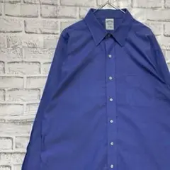 ブルックスブラザーズ長袖シャツ！ブルーL 821
