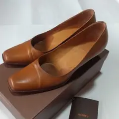 【 HIROF 】パンプス 茶 ブラウン ヒール