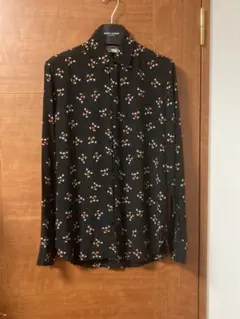 サンローラン シルク シャツ ミッキー 希少 長袖シャツ