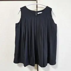 新品未使用 AMERICAN HOLIC Vネックタックノースリーブブラウス L
