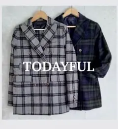 TODAYFUL check double jacket