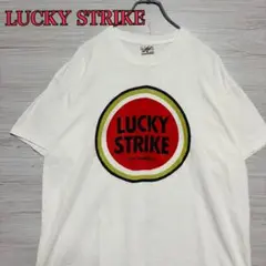 にゃあlucky strikeラッキーストライクオンブレチェック企業激レア 超レア品】LUCKY STRIKE / ラッキーストライク 煙草 Tシャツ