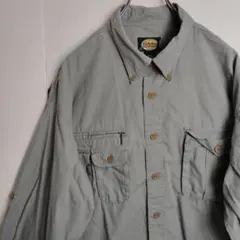 Cabela's 長袖シャツ ワークシャツ BDシャツ グレー メンズXL