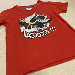 ラコステキッズ　Tシャツ 赤　サイズ8 110〜120 ワニ柄
