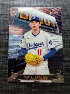 佐々木朗希 Topps Finest RC DEBUT Dodgers