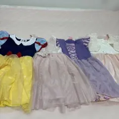 ディズニープリンセスコスチュームドレス4着セット