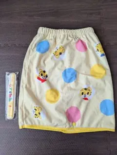 ☆未使用☆　しまじろう おねしょケット カラフル水玉＆お箸