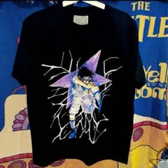 NARUTO サスケ　Tシャツ メンズ　写輪眼　懐かしマンガ　アニメ　戦闘