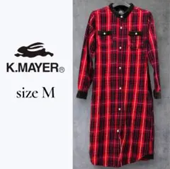 美品✨KRiFF MAYER チェックワンピース M ロング丈 羽織OK