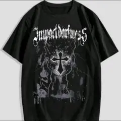 impact darkness ブラック Tシャツ 地雷 サブカル パンク