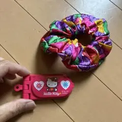 ハローキティ ホコリ取り 鏡 ミラー 1994年 平成 レトロ エチケットブラシ