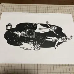 切り絵 切絵 完成品 ピーターパン