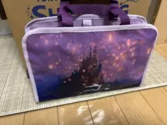 ラプンツェル　バッグ　パープル　ディズニー　スパバッグ　ビニールトートバッグ