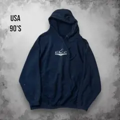 90s USA オレンジカウンティチョッパーズ ビッグロゴフーディ スウェット