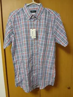 新品　Real Standard 半袖チェックシャツ レギュラーフィット