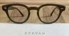 美品EYEVAN Webb 45□22 OD アイヴァン ウェブオリーブグリーン