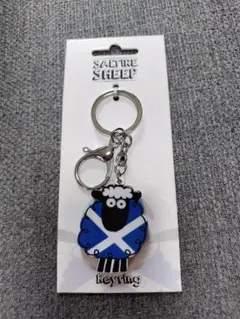 新品　スコットランド土産Saltire Sheep 羊 キーホルダー