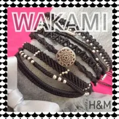 Wakaml ブレスレット 7連 人気色 ブラック 残りわずか…