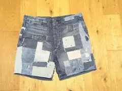 希少 ラルフローレン RRL パッチワークデニム ショートパンツ 36 XXL