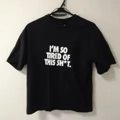 H&M ブラック ルーズフィット Tシャツ S