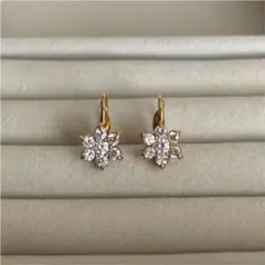 ヴィンテージ スタージュエリー K18YG イエローゴールド ピアス
