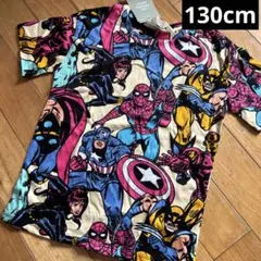 新品⭐️130cm marvelマーベル　tシャツ 半袖　総柄