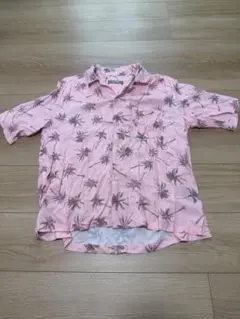 中古　ナノユニバース 半袖シャツ ピンク