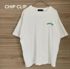 CHIP CLIP 【M】ホワイト 半袖Tシャツ　ストリート系　ユニセックス