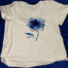 花柄半袖T シャツ