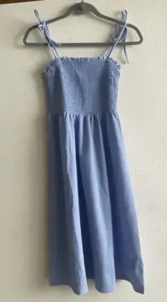 H&M キャミワンピース　水色