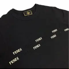 5144 FENDI ロゴ 刺繍 Tシャツ