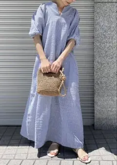 【新品タグ付き】アーバンリサーチ ロッソ ストライプ柄ワンピース