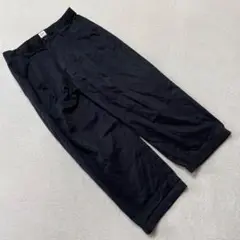 BROWNY VINTAGE ワイドパンツ ブラック 無地 Mサイズ シンプル